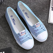 Flat bottom women's shoes breathable new canvas shoes