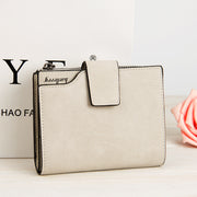 Manufacturers multifunctional Korean Ladies Purse vertical section nubuck leather zipper hasp multi card multicolor Wallet