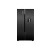 Hisense 670L Elegant Side By Side Refrigerator With Water Dispenser - Black