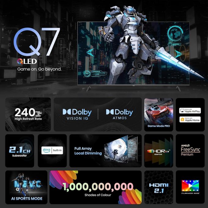 Hisense 100 inch Q7 UHD 4K QLED TV (100Q7N) (3YRS WRNTY)