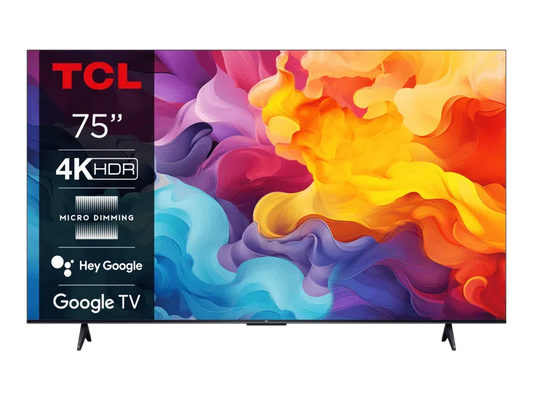TCL 75 Inch QLED Android 75V6B 4K HDR Smart TV