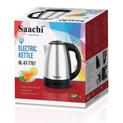 Saachi Original 1.8L Stainless Electric Kettle 7767 - Silver, Black (1 YR WRTY)