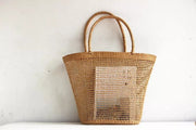 Mesh Rope Straw Bag Shoulder Bag for Women