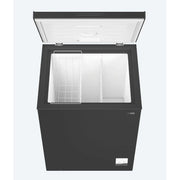 Chiq 130 Liters Chest/Deep Freezer Dark silver - (3 YRS WRNTY)