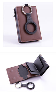 AirTag Card Holder Keychain Anti-Lost Card Sleeve