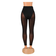 Sexy Mesh Stretch Tight Black Leggings