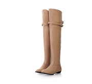 Flat Heel Round Toe Oversized Boots