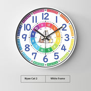 Early Education Cartoon Mute Children's Time Management Quartz Home Wall Mounted Clock