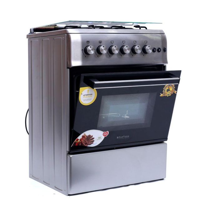 BlueFlame 60x60cm Full Gas Cooker with Gas Oven S6040GRFP-I