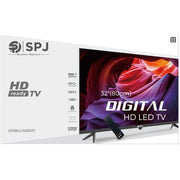 SPJ 32 Inch HD Digital Satellite Free To Air Led TV – Black (3YRS WRNTY)