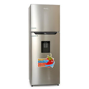 Pixel 351 Liters Double Door Defrost Refrigerator With Water Dispenser - Stainless Steel -1 Yr Warranty