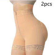 New Hip Slimming Clothes Abdominal Pants Zipper Hip Lifting