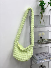 Women's Fashion Casual Rhombus Pleated Crossbody Bag