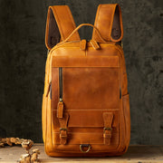 Handmade Backpack Men's First Layer Cowhide Retro