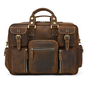 Horse Leather Men's Shoulder Bag Leather Laptop Men's Briefcase Portable
