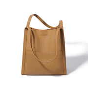 Sentong Qin Bucket First Layer Cowhide Tote Women's Large Capacity Shoulder Bag