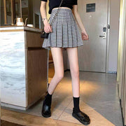 Plaid Pleated Skirt Women Summer New