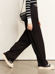 High Waist Suit Pants Casual Pants Drape Wide Leg