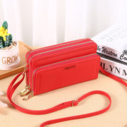 New Women's Long Wallet Double-layer Zipper Large-capacity Handbag