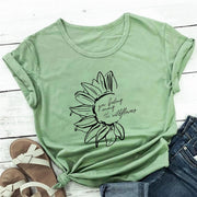 You Belong Among The Wildflower Crew Neck Short Sleeve