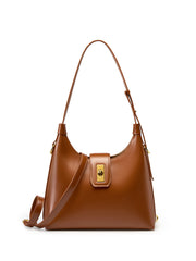 Shoulder Bag Genuine Leather Retro French Stick Female