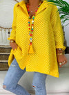 Beautiful Loose Long-Sleeved Blouse