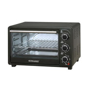 Sonashi 21 Litres Electric Oven 730 with Grill, 6 heating Selection – Black
