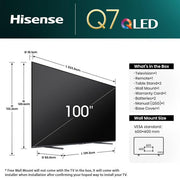 Hisense 100-inch Q7 UHD 4K QLED TV (100Q7N) (3YRS WRNTY)