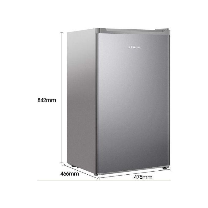 Hisense 120 Liters Single Door Refrigerator- Silver 3 Years Warranty