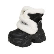 Women's Muffin Thick-soled Fur Plus Velvet Snow Boots