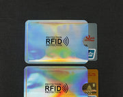NFC card sets anti-magnetic anti-theft brush bank card sets security shielding signal anti-theft RFID flash payment tin foil card sets