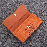 Foreign trade explosion handbag autumn and winter new long money clip of European and American fashion hollowed out seventy percent off lady Purse