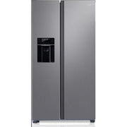 Hisense 670L Side By Side Refrigerator PO-670WC, Total No Frost, Water Dispenser, Ice Maker, Ice Cube Dispenser – Silver