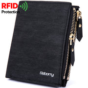 Wish AE bursting men's new wallet package short wallet male anti RFID RFID