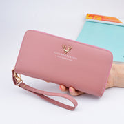 New Ladies Wallet Zipper bag ladies handbag wallet large embossed spot