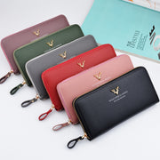 New Ladies Wallet Zipper bag ladies handbag wallet large embossed spot