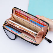 New Ladies Wallet Zipper bag ladies handbag wallet large embossed spot
