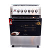 BlueFlame 60x60cm 3 Gas 1 Electric Cooker with Electric Oven Diamond Series D6031ERF Silver
