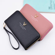 New Ladies Wallet Zipper bag ladies handbag wallet large embossed spot