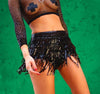 Hot Doof Babe - Tassel Sequins Hot Pants