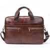 New leather men's briefcase