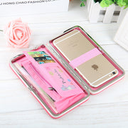 New Korean version of women's wallet in the long money bag butterfly knot lunch box woman bag tide