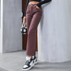 Women's Retro Fashion High Waist Straight-leg Denim Trousers