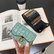 Solid Color Folding Women's Soft Leather Wallet