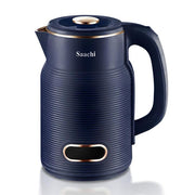 Saachi 1.8L Sleek Electric Kettle Double Wall NL-KT-7774 With Boil Dry Protection & Auto-Shut Off ? Blue (1 YR WRNTY)