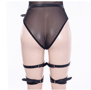 Explosion models sexy PU waist and leg skin accessories Japanese character pin buckle sexy personality jewelry