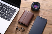 Men's New Hot Sell Fashion Retro Tri-fold Wallet