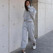 Autumn And Winter Women's Casual Hoodie Coat Sports Suit