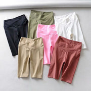 Stretch pleated quick-drying buttocks fitness yoga pants