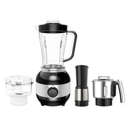 Hoffmans 4 in 1 Multi-function Electric Blender Juicer Fruit Mixer & Food Processor - Silver & Black